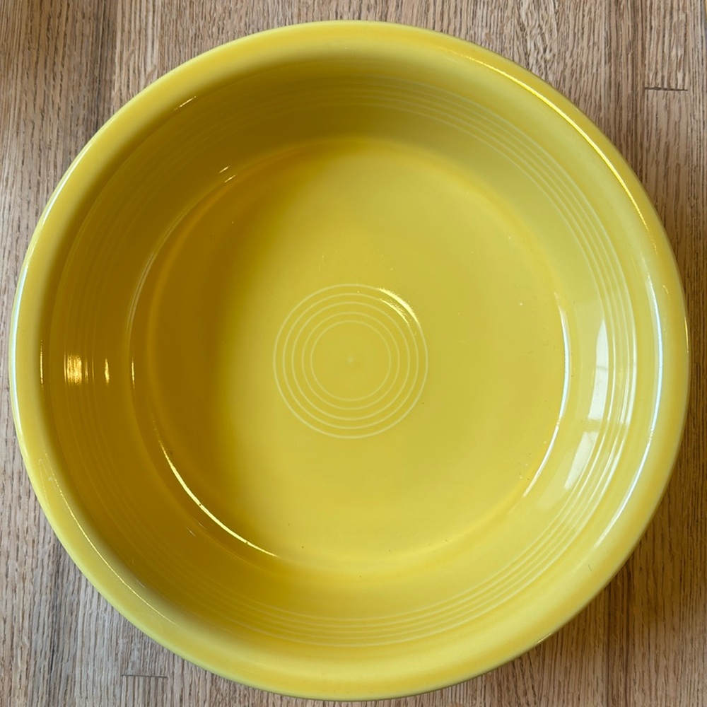 Fiestaware Lipped Yellow Serving Bowl